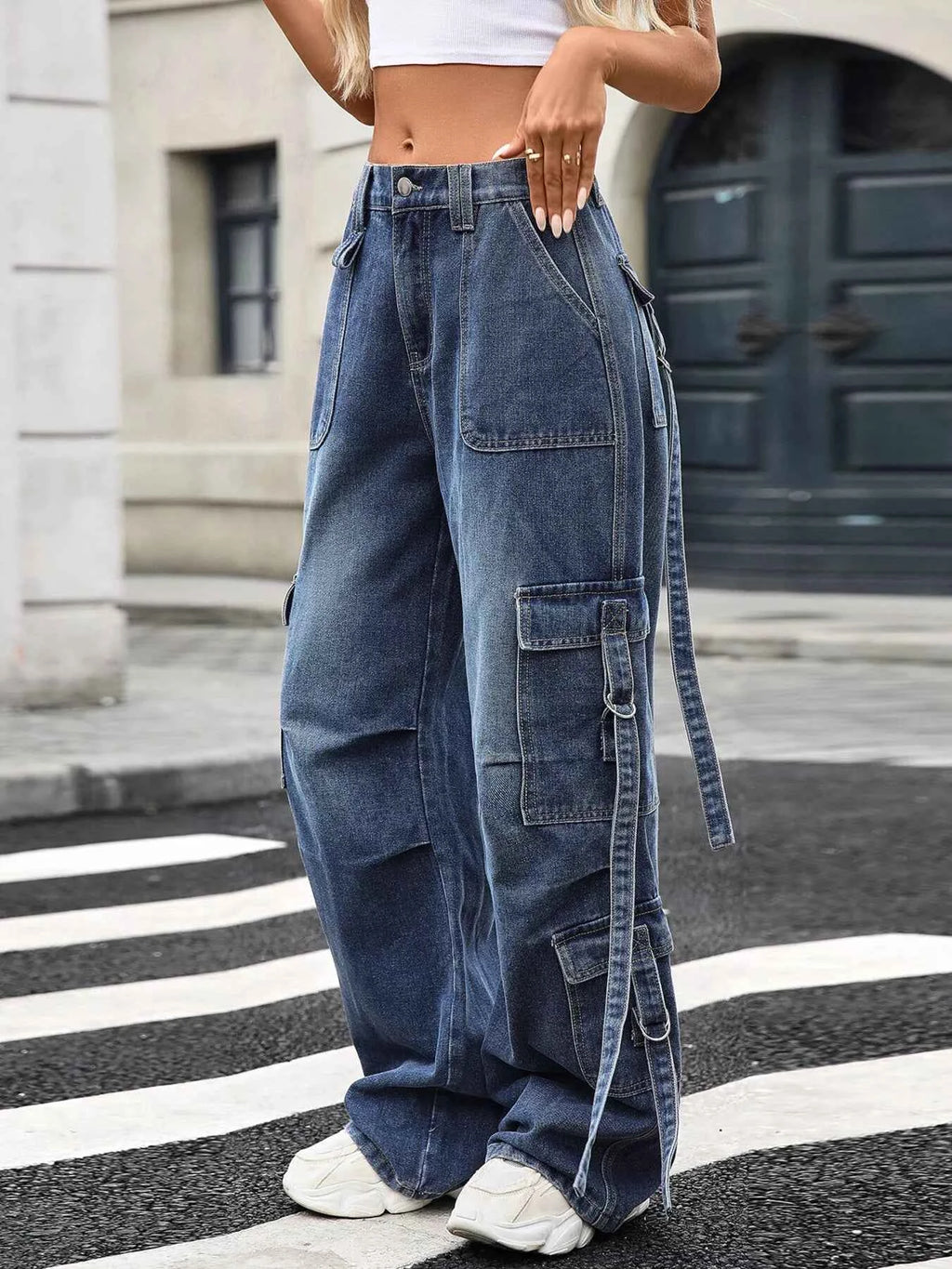Wide Leg Cargo Jeans Blue f27e222b1fe042928867f78d381d8b65-Max-Origin