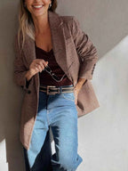 Houndstooth Lapel Collar Blazer f2dc86418db147afbae0161b5708db21-Max-Origin