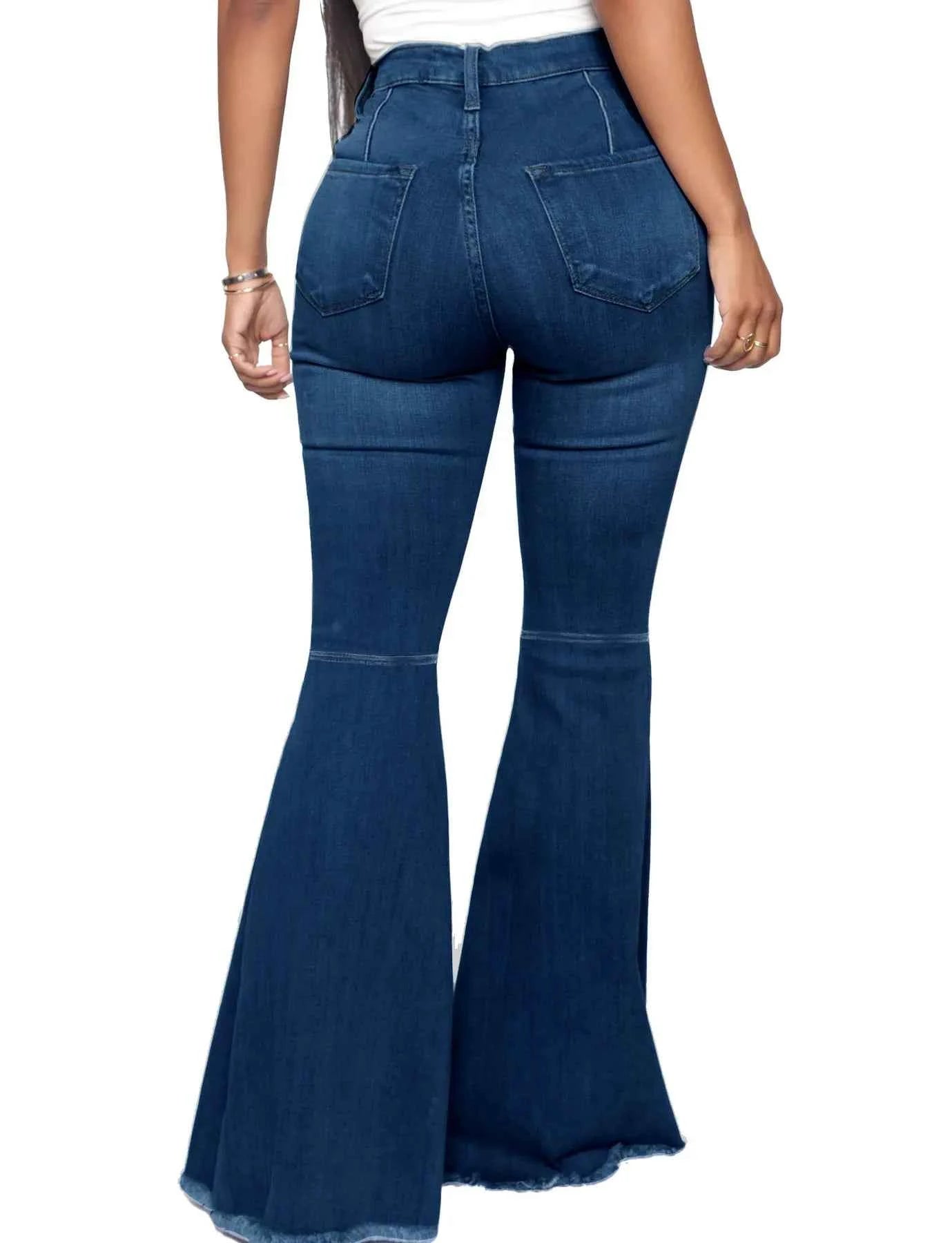 Full Size High-Waisted Raw Hem Flare Jeans Plus Size f2e2d7c254a0424c85ded77b2d05533d-Max-Origin