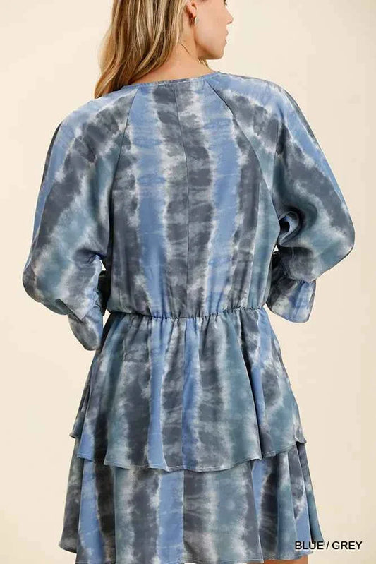 Tie Dye Ruffled Layered Dress with Elastic Waistband f2e77bec-d22f-4998-af8b-5188d3e79b7f-Max-Origin