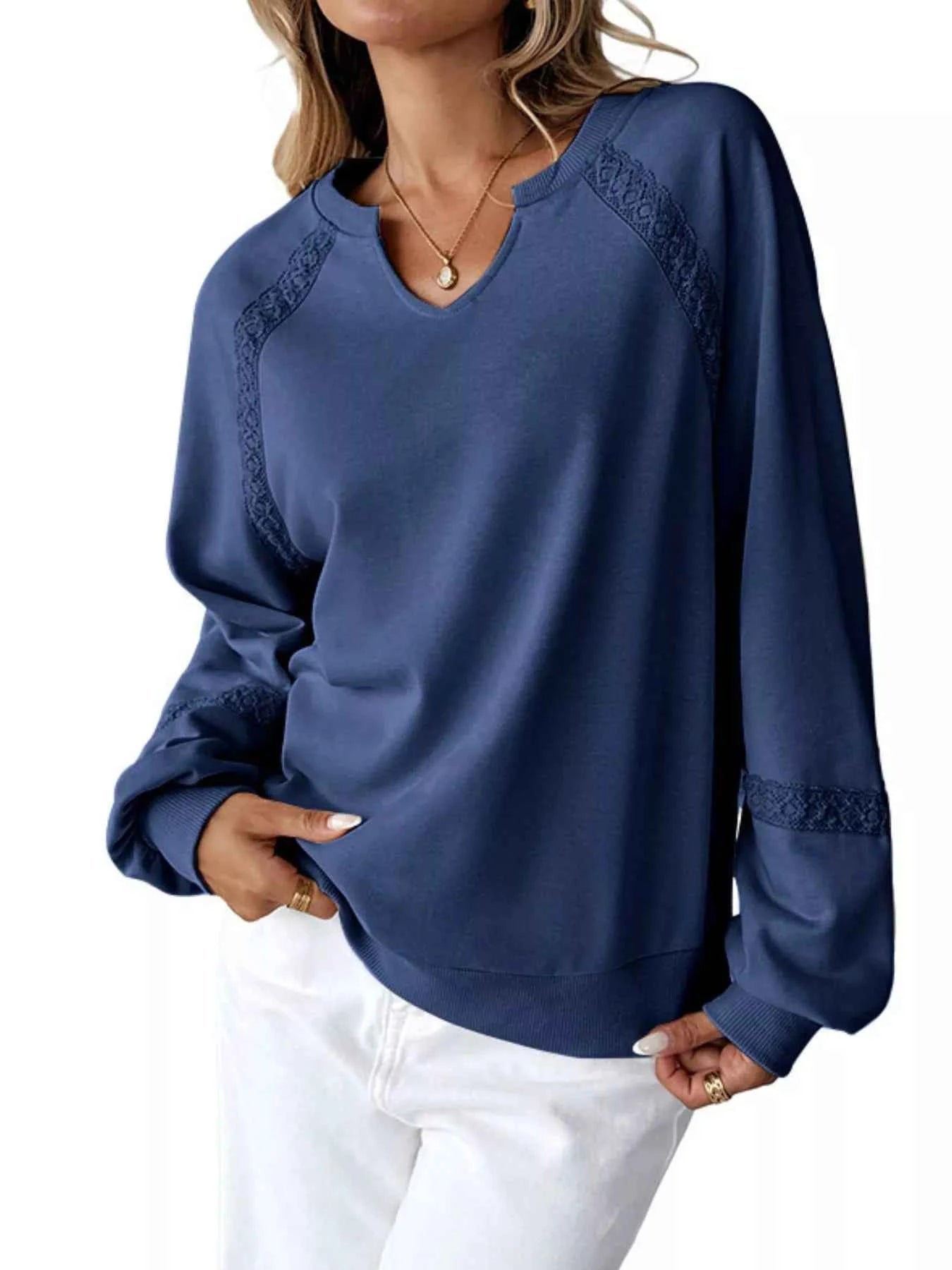Notched Raglan Sleeve Sweatshirt f3029d77-4378-437b-8fad-a4105b8e248c-Max-Origin
