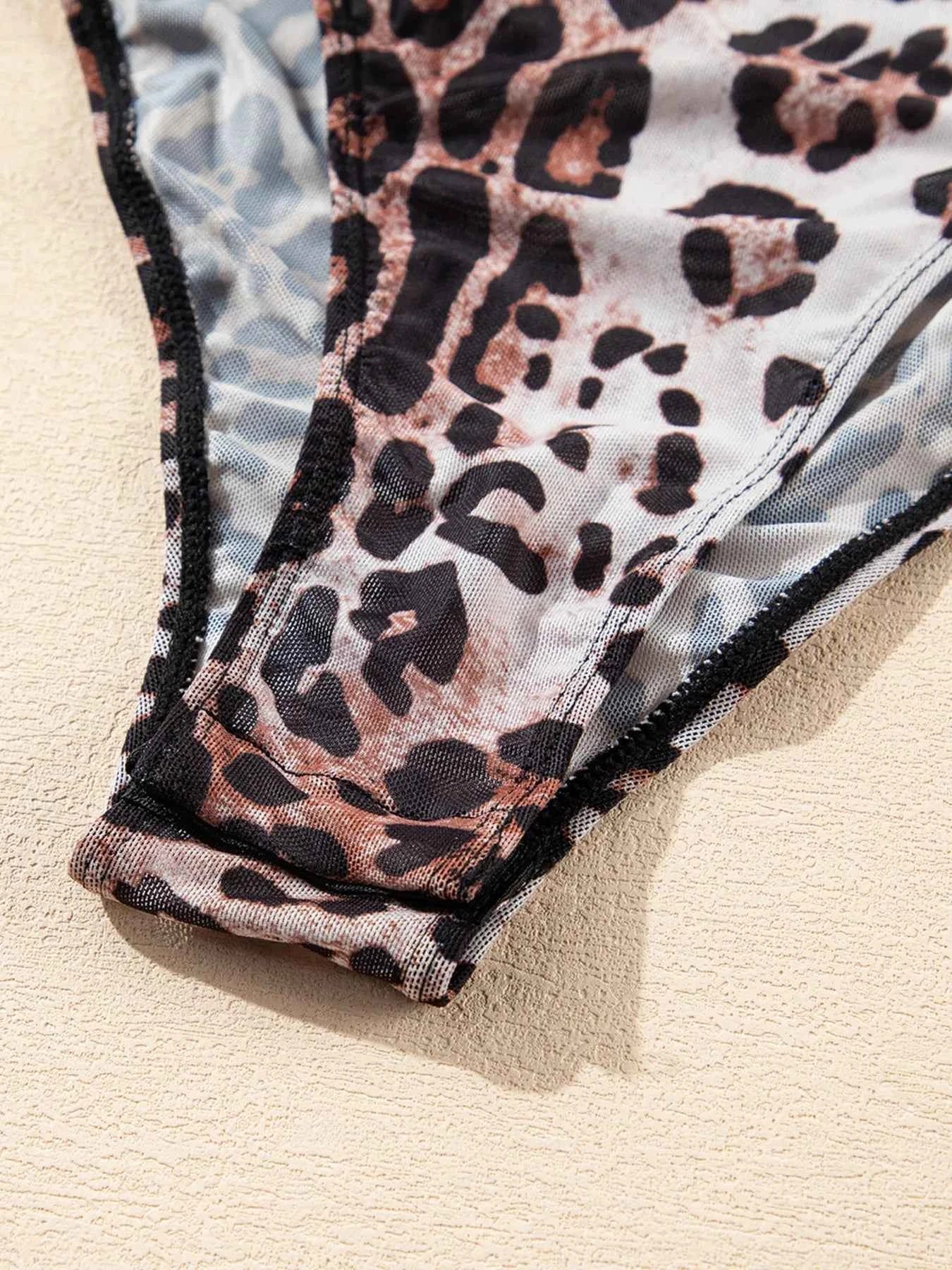 Leopard Print Long Sleeve Mock Neck Bodysuit f30f970a8a0943abbba1fdb2816639c0-Max-Origin