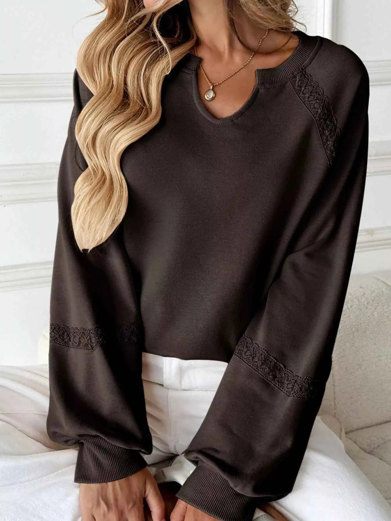 Notched Raglan Sleeve Sweatshirt f3137084-afd7-4ce1-b7a4-8db5c925427d-Max-Origin