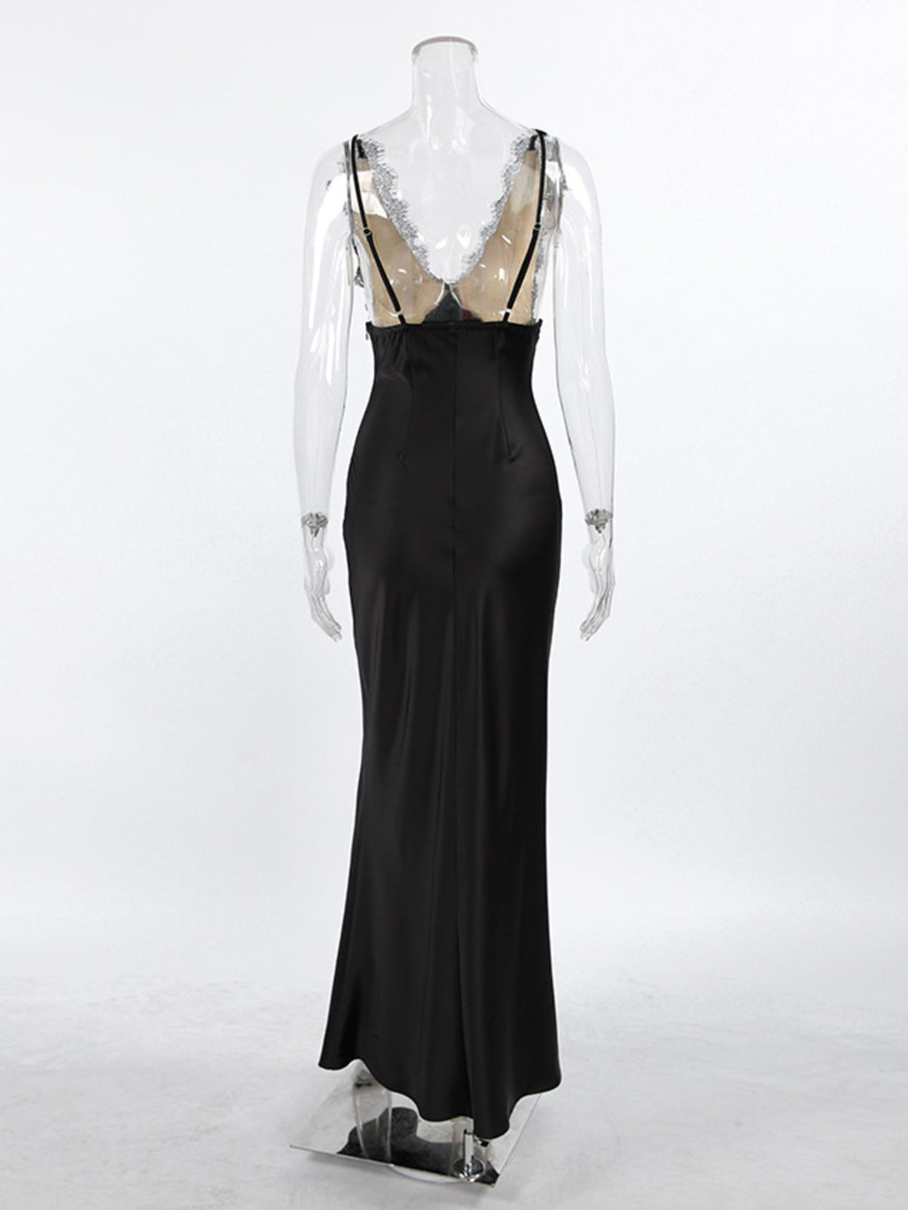 Lace Trimmed Adjustable Strap Midi Dress f3202a8203df4cdd838a6c6c05639781-Max