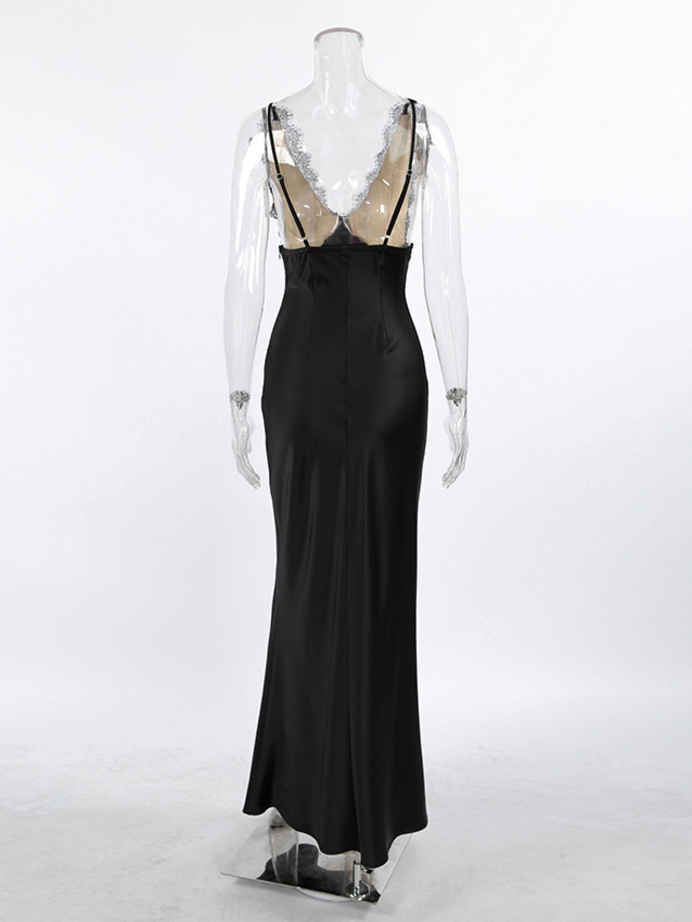 Lace Trimmed Adjustable Strap Midi Dress f3202a8203df4cdd838a6c6c05639781-Max