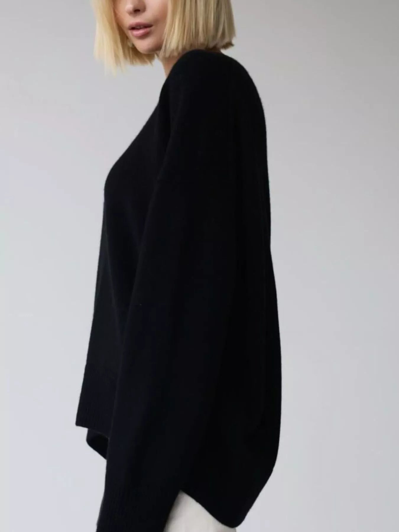 Ribbed Hem Round Neck Sweater f3723855-d40c-4333-8881-709ce4ff74c1-Max-Origin