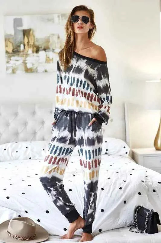 BiBi Tie Dye Print French Terry Top f3a5ce83ff7740fe9e08bbc87b7a2007-Max-Origin
