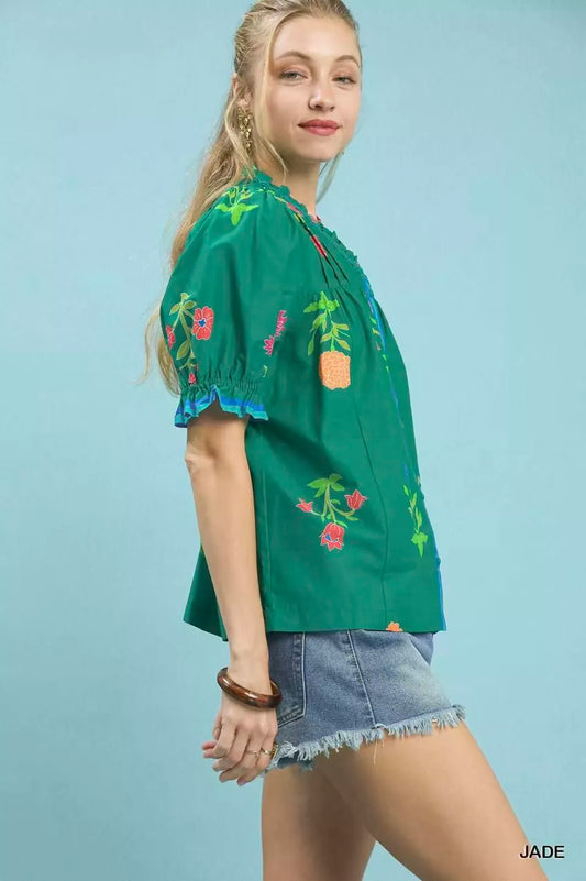 Petal Parade Print Button-Down Blouse f3a6ecaa-ef08-4b20-8d38-c48f528e3b47-Max-Origin