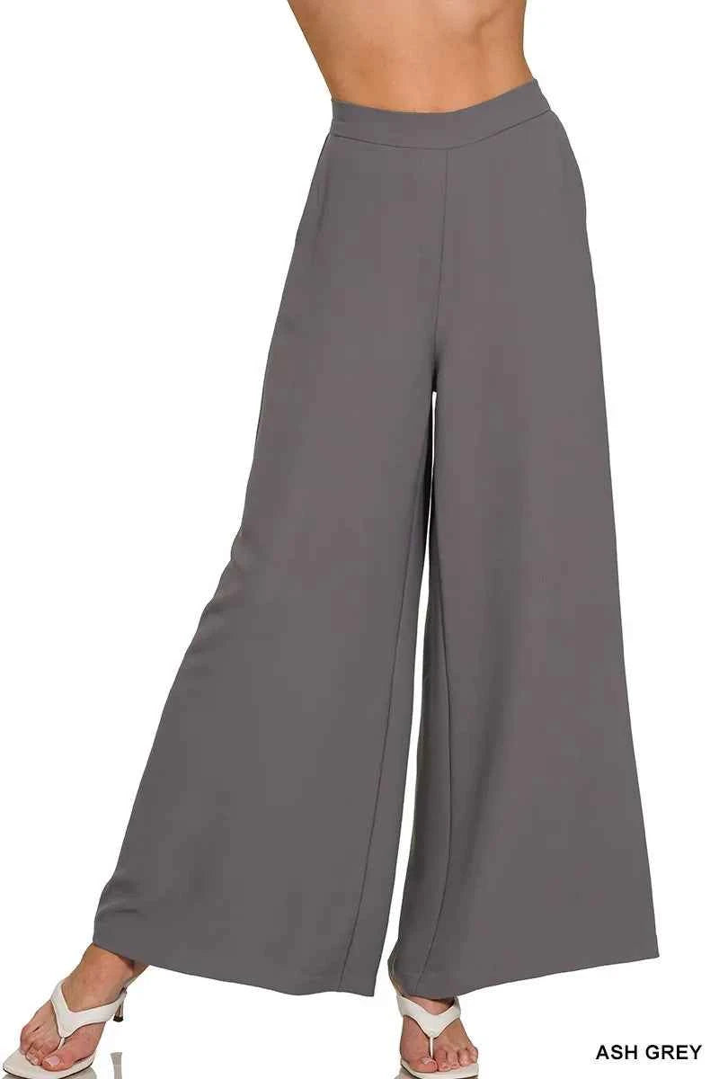 Zenana Relaxed Fit Elastic Waisted Wide Leg Pants ASH GREY f3b0dc46bfd54211b9b44204cfa86812-Max-Origin