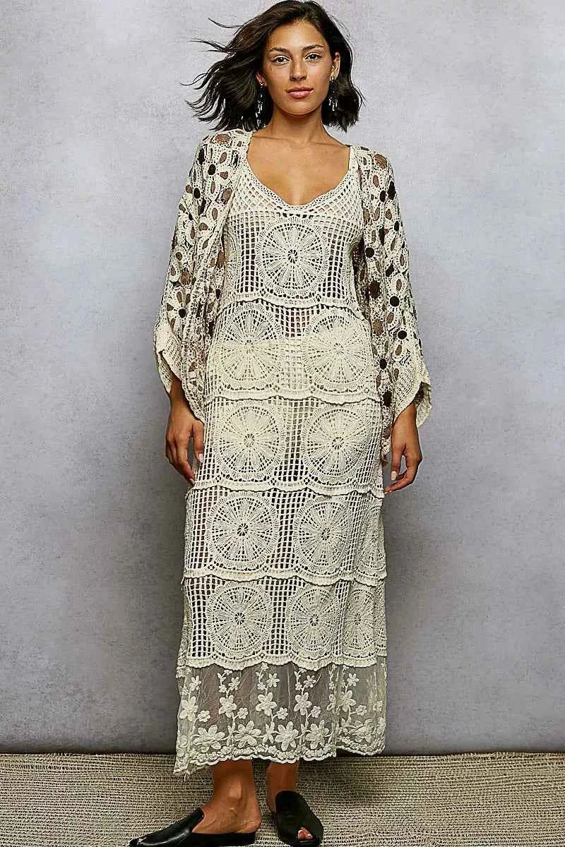 POL Open Front Floral Pattern Crochet Cardigan f3c93509-7881-4737-8f4a-89a96eb9c147-Max-Origin