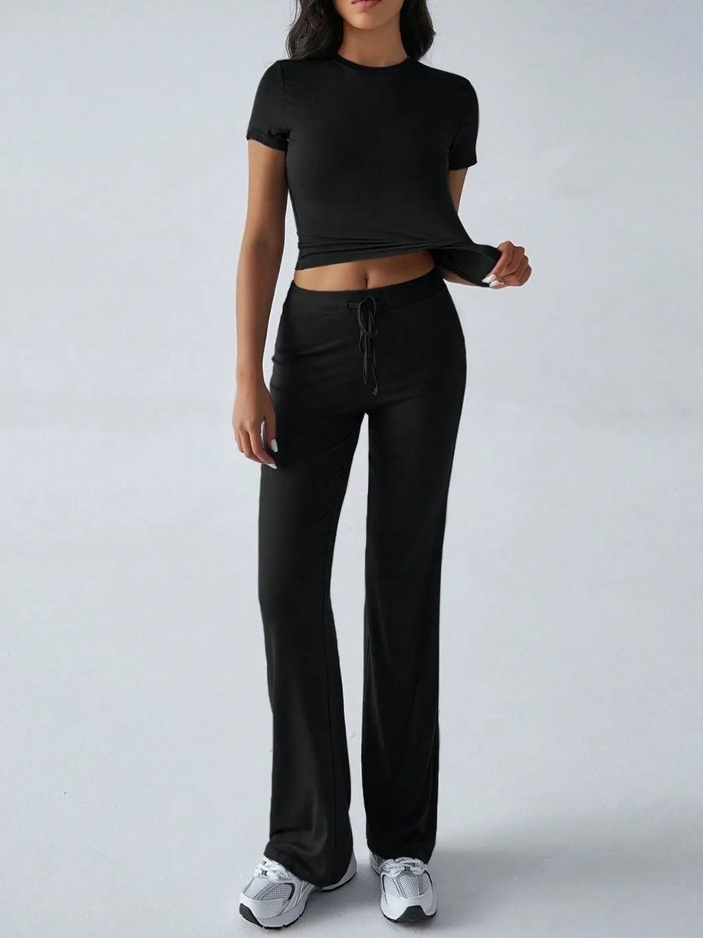 Round Neck Short Sleeve Top and Pants Set f3ee9a90-1ab9-48ec-b254-c69ebdb2d55a-Max-Origin