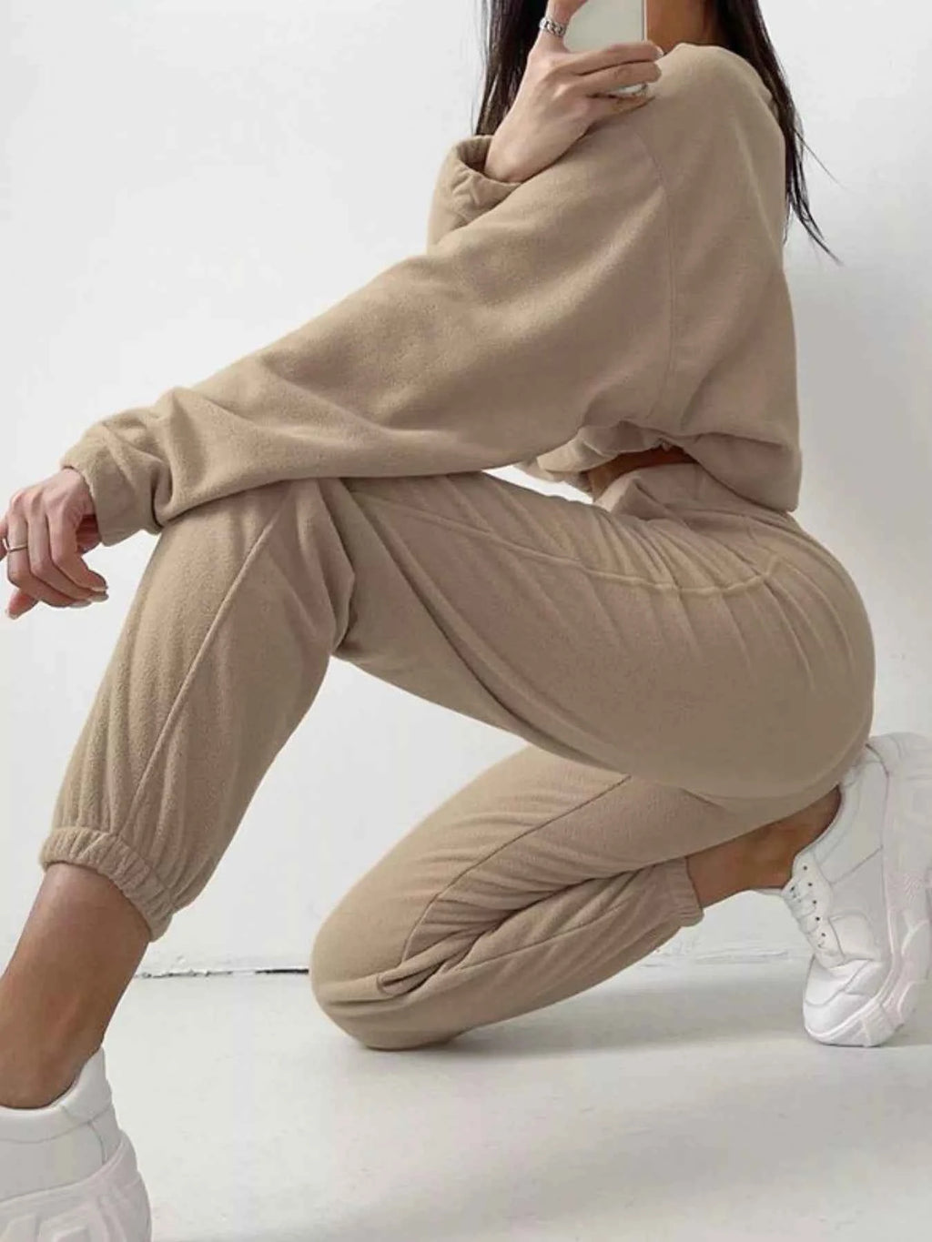 Half Zip Sweatshirt and Pants Set f4035e4e-5a10-402d-af82-ce4b67a5fe46-Max-Origin