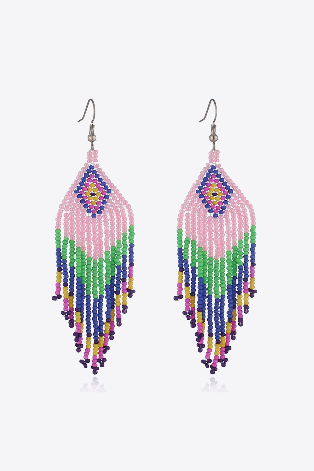 Beaded Dangle Earrings Style I One Size f40cde2196684150864ebd399c54f514-Max