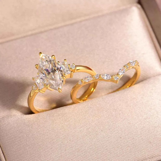 2 Carat Moissanite 925 Sterling Silver 2 Piece Ring f40dd3fa-6b30-42de-af45-223b6f747218-Max-Origin