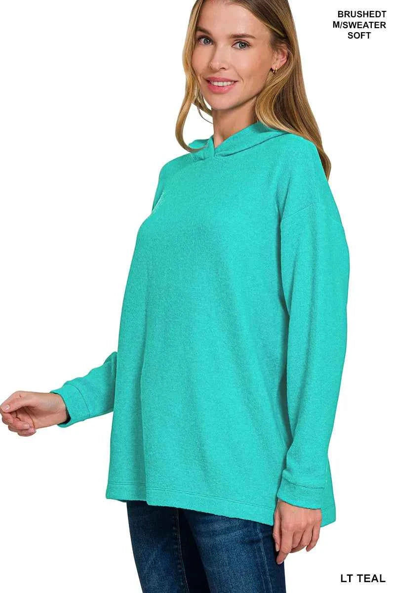 Zenana Hooded Brushed Melange Hacci Sweater f40f475c-0869-4c5d-948c-013cc956fb2e-Max-Origin
