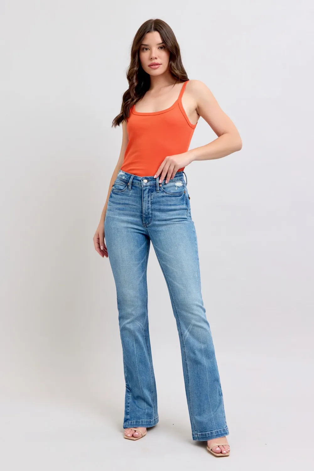 Judy Blue HW Tummy Control Vintage Wash Side Slit Slim Boot Jeans f4189cdc-47de-434e-8494-ed5ece5615fe-Max