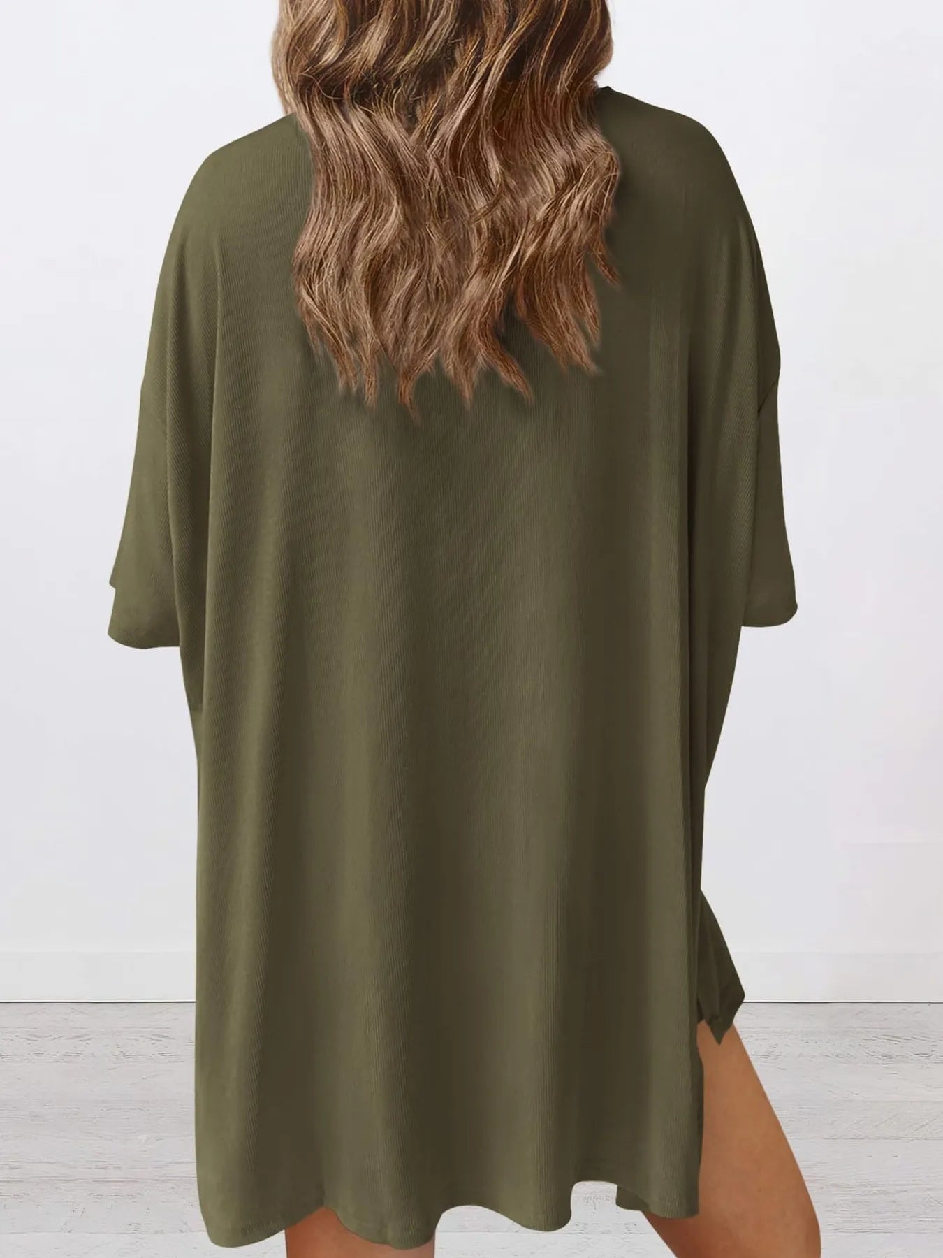 Full Size Oversized Slit Round Neck Top and Shorts Lounge Set Plus Size f42316e2daeb4948b2e343ebf7b65672-Max-Origin