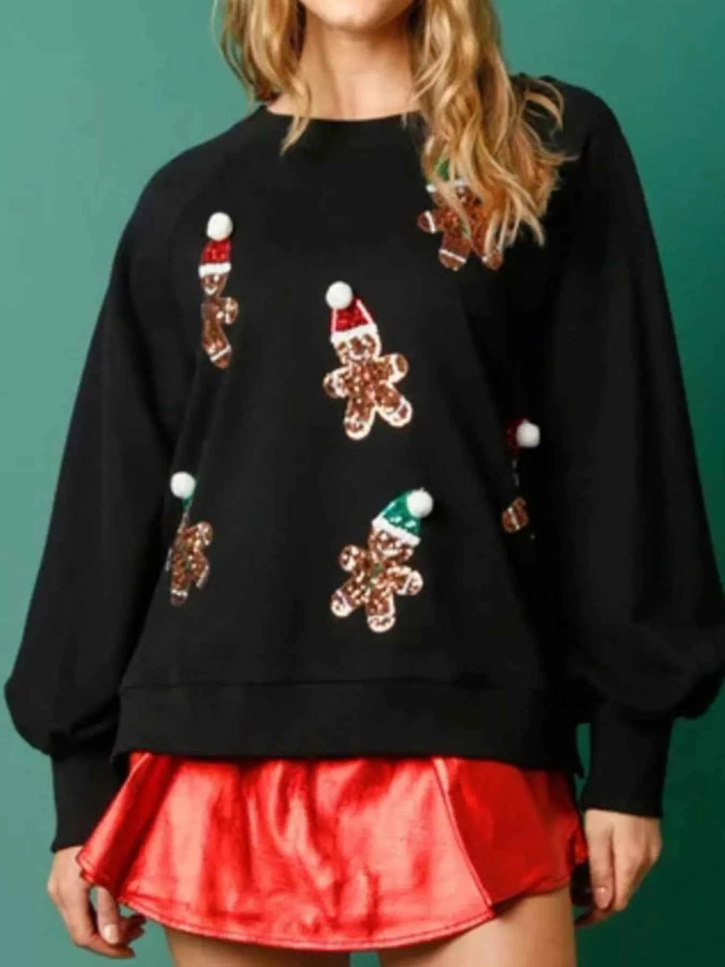 Christmas Sequin Gingerbread Round Neck Sweatshirt f43a098a-45c5-4c92-9fdc-e657aebe8c01-Max-Origin