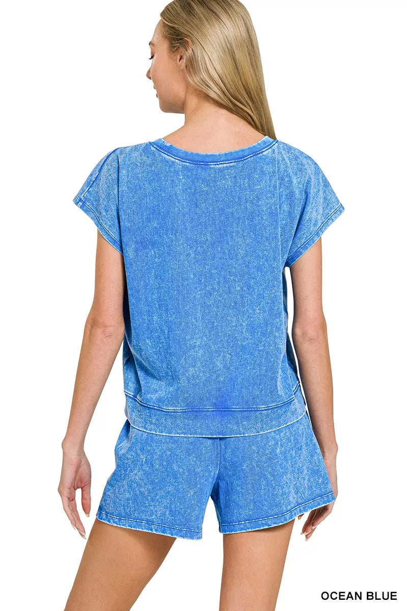 Zenana Premium Cotton Washed Sleeveless Top & Shorts Set f43cf5a265984d75b9e8603e6f65d6f5-Max-Origin