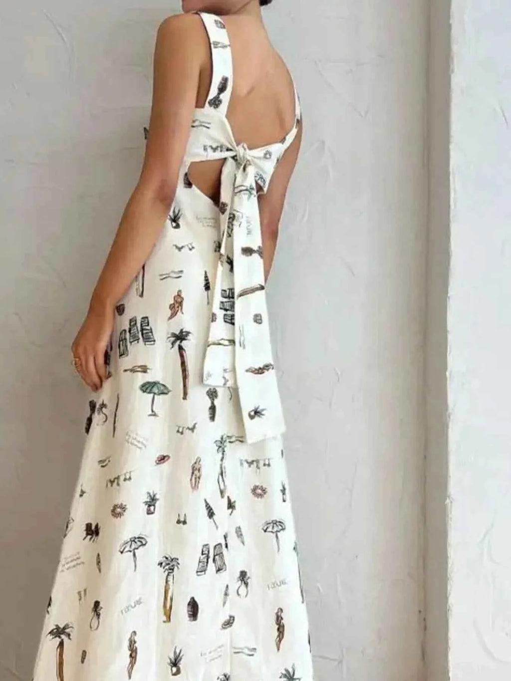 Full Size Printed Square Neck Tie Back Maxi Dress Plus Size f45fd10619784adcbbd64a56992ba18e-Max-Origin