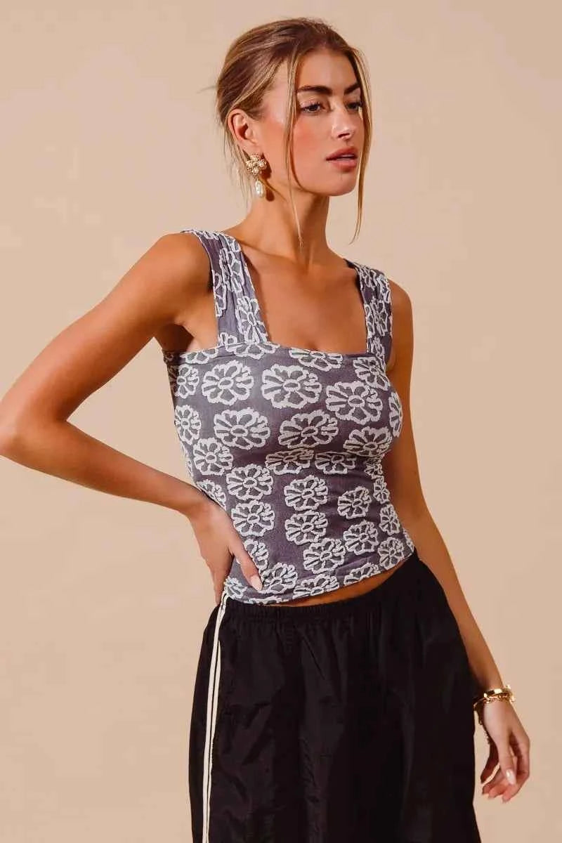 SO ME Two Tone Floral Seamless Tank Top f46f02a79ab14bec8f8fd31d8078a95b-Max-Origin