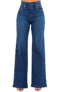 Olivia Studded Wide Leg Jean dark wash f484596b-7c70-4166-9525-6456aaa4902a