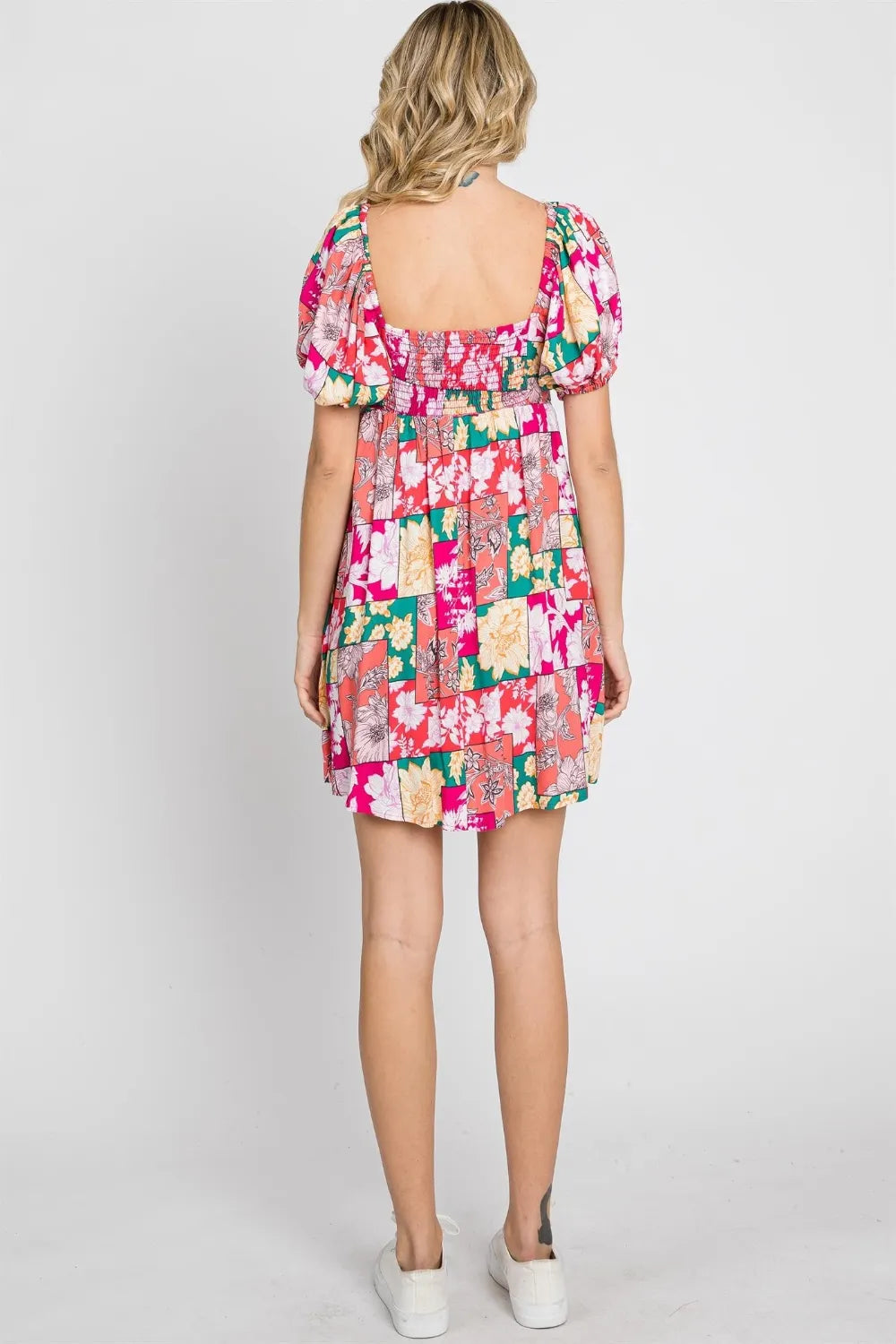 GeeGee Floral Ruff Sleeve Mini Dress f4bf2065-eb53-458c-a2d1-eb094eab632e-Max