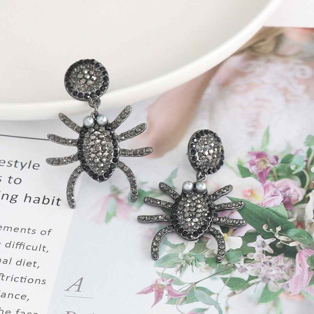 Spider Rhinestone Alloy Earrings f4c837aa068f40b9866a74329dfb3f99-Max