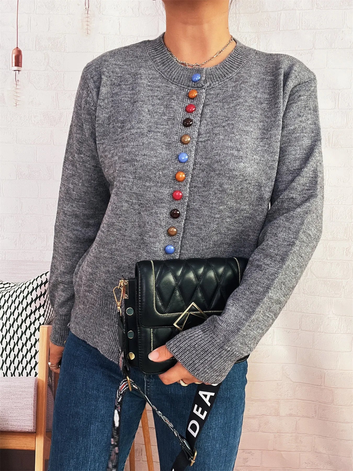 Button Up Long Sleeve Cardigan f4cbf9ee1cfd4e368116f137be514b26-Max-Origin