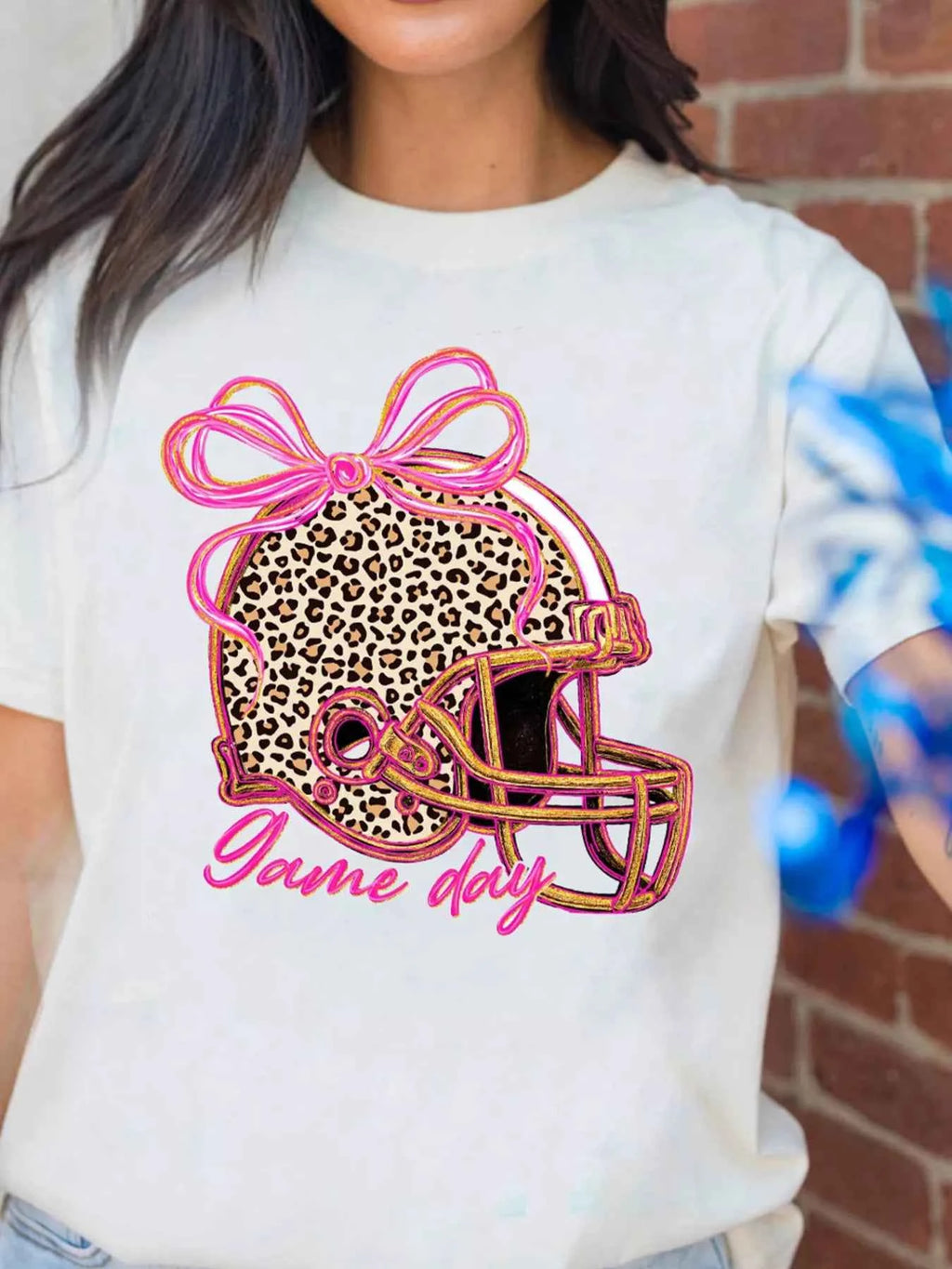 Leopard Game Day Helmet Graphic Tee f4e05fe1ae7c44ea8e67d5efd9d62b74-Max-Origin