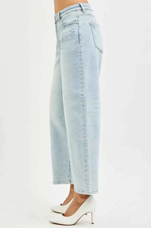 High Rise Crop Barrel Jeans f507e53a-e77d-43ff-bc3d-98b257ba5bb6-Max-Origin