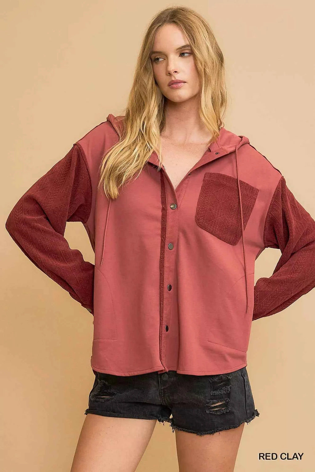 Umgee Washed French Terry Shacket f50baf49-9524-4ff0-8ece-25d6e18472a8-Max-Origin