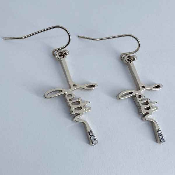 Fish Hook Earrings Faith Cross Design f51bc819-81ac-432b-9469-29077f575132