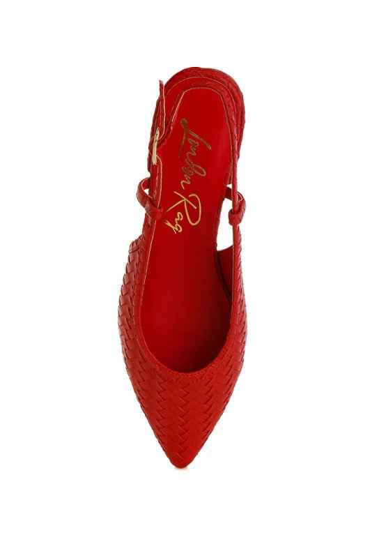 Kurina Woven Slingback Sandals f54708ce-87d6-4729-a909-a0b065bc34b6
