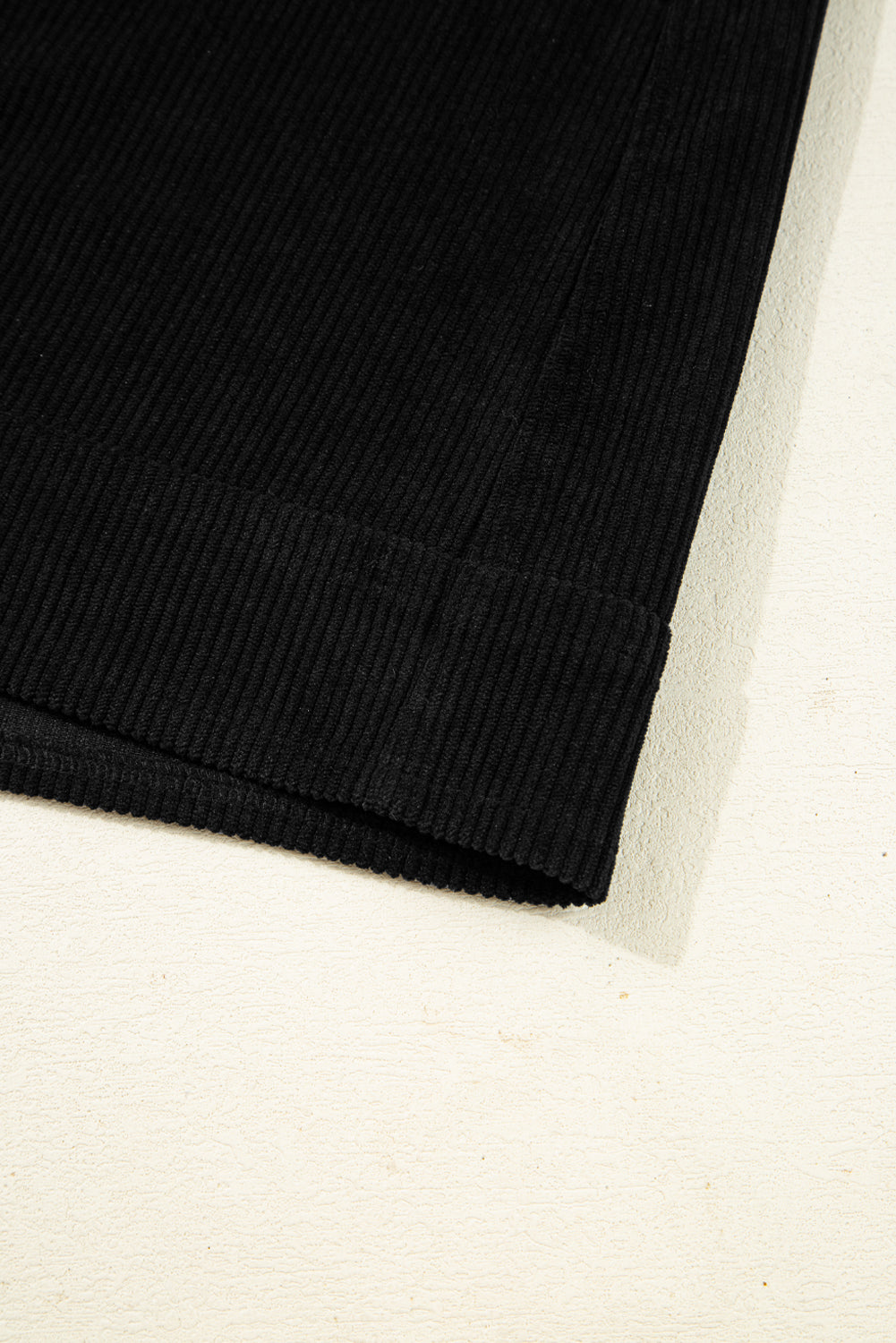 Black Corduroy Exposed Seam Sleeveless Mini Dress f56c392b674a13a7