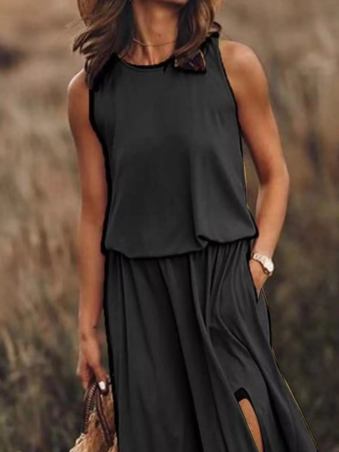 Full Size Round Neck Sleeveless Slit Maxi Dress Plus Size f5a4bce2-0503-4f13-be7e-6870d1b95896-Max-Origin