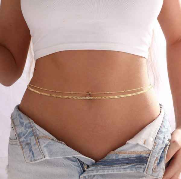 Figaro Double-Layer Waist Chain f5b5ca36-f002-44ab-83a4-ae50c1ae8b69