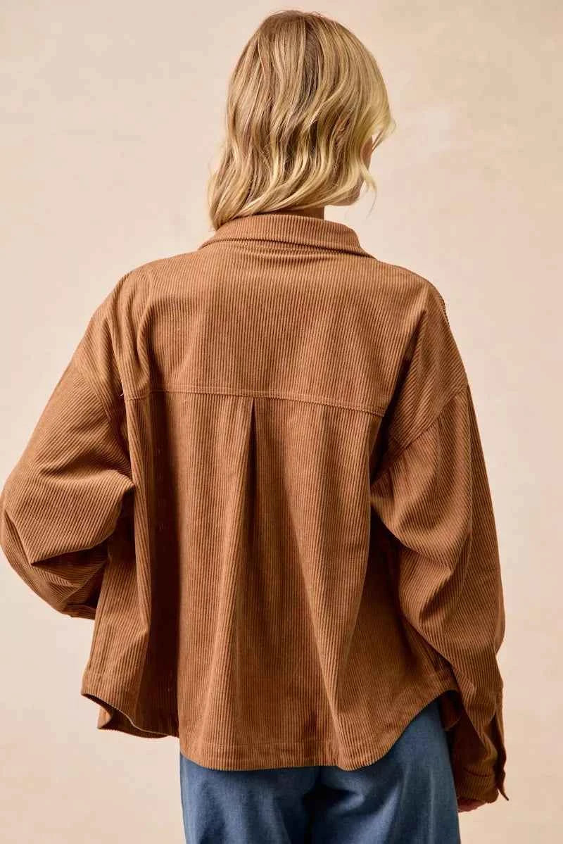 Corduroy Relaxed Fit Shacket with Back Pleat f5bb12f1a76d40f0a909ac9b4b5b7c64-Max-Origin
