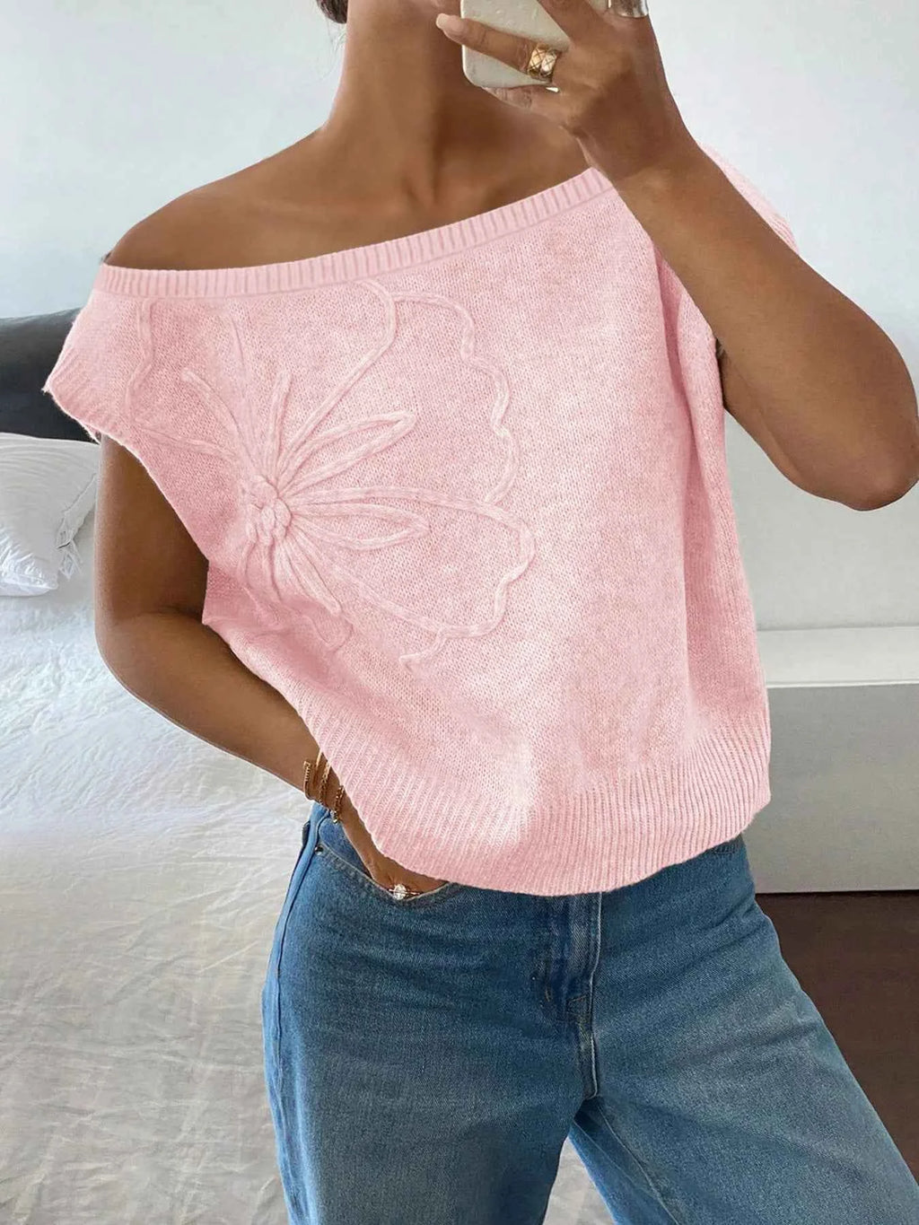 Ribbed Hem Boat Neck Sweater Light Pink f5cca35ea2e04cb5be882fe37f6ba04b-Max-Origin
