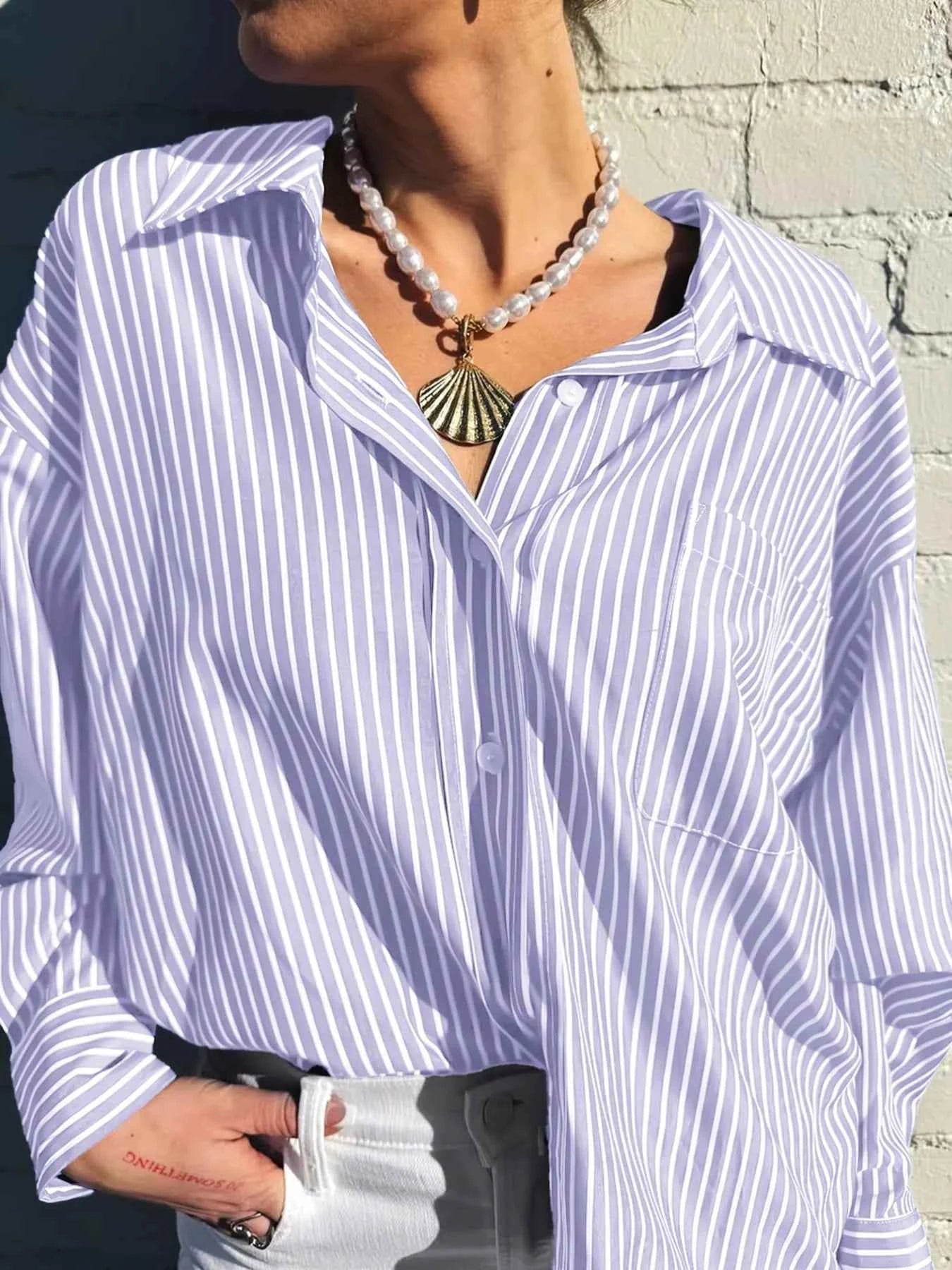 Oversized Striped Button-Down Shirt Pink Purple f5f03472-fb9b-4ca2-98e6-cc33f5acbd9c-Max-Origin