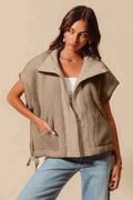 SO ME Over Sized Soft Sherpa Fur Sleeveless Vest Jacket TAUPE f5fc187321fd427ca1e926176d7f55cb-Max-Origin