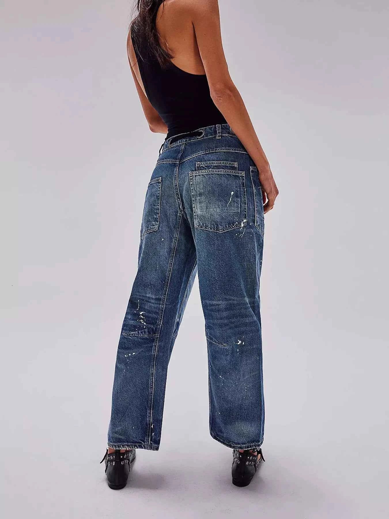 Washed Wide Leg Jeans f6007906e263428e8f5607d3cf2756c2-Max-Origin