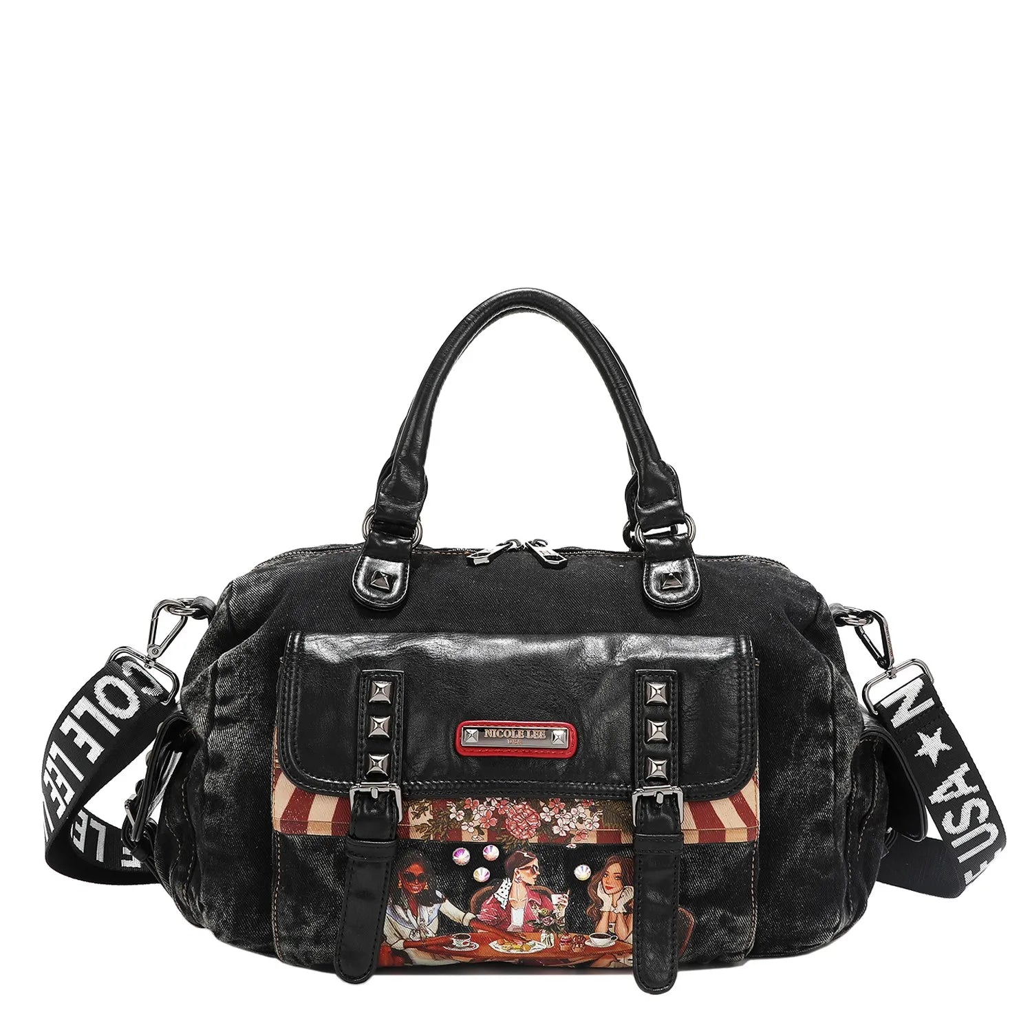 Nicole Lee USA Denim Sisters Secret Messenger Handbag SISTERS SECRET One Size f631f6da9aec44399c204c20321e534e-Max-Origin