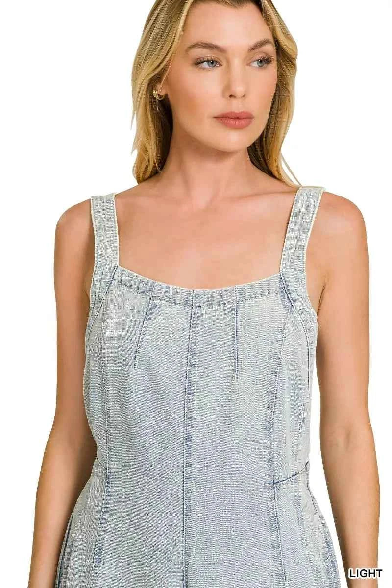 Zenana Denim Light Washed Wide Leg Overalls f63d1357d45f482bbc2b8ad3755d06f5-Max-Origin