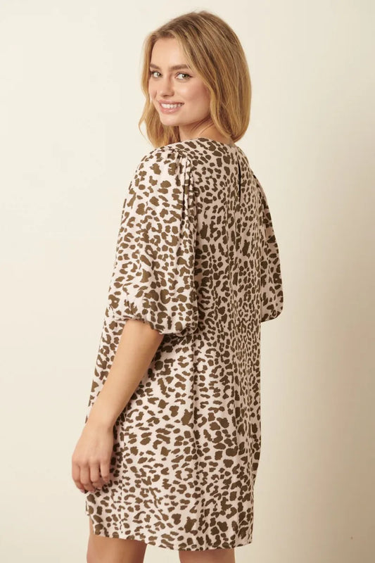Animal Print Puff Sleeve Mini Dress f64bd7d9264d493ca885da925011b628-Max-Origin