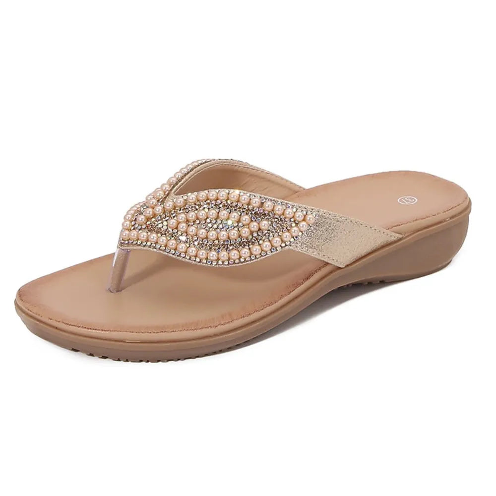 Toe Post Flats Sandals Gold f65af2bd-2cc0-4e22-ab46-2fc4171be6a6-Max