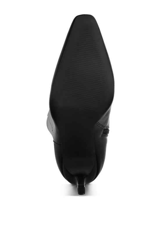 Skara Faux Leather Calf Boots f670076d-60a4-4685-a04b-f33700a831ce