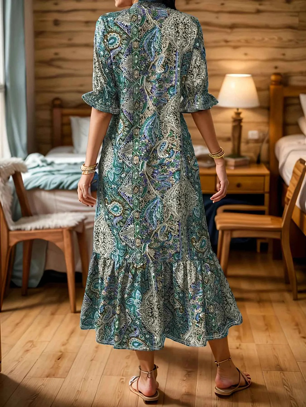 Full Size Bohemian Paisley Print Ruffle Hem Midi Dress Plus Size f679adf8b7e74ff1ae1e0c436609c12f-Max-Origin
