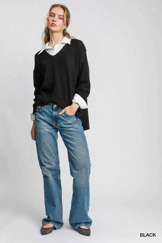 Wool Blended Pullover Sweater f67d79af-d9d3-46e6-86cf-1cd02abb967e-Max-Origin