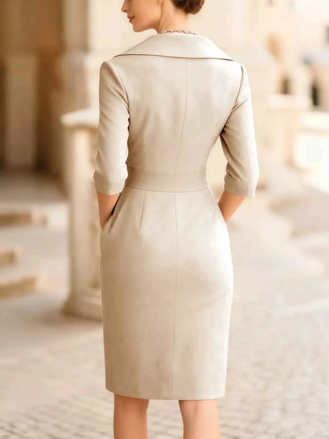 Surplice Long Sleeve Dress f68c8031abc1465797580de357843884-Max-Origin